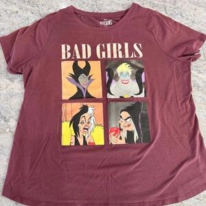 Disney Villains Graphic Tee - Burgundy